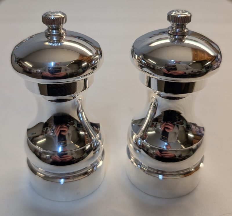 Silver Salt and Pepper Mill