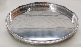 Oval Gallery Tray with Cut Out Handles