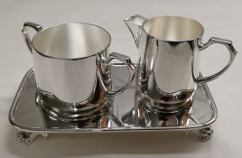 Three Piece Cream, Sugar and Tray Set #300B Series