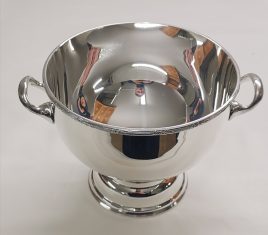 silver bowl with handles