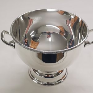 silver bowl with handles