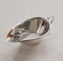 Silver Sauce Boat Patterned