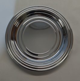 Silver Plated Ribbed Coaster