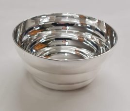 Silver Ribbed Finger Bowl